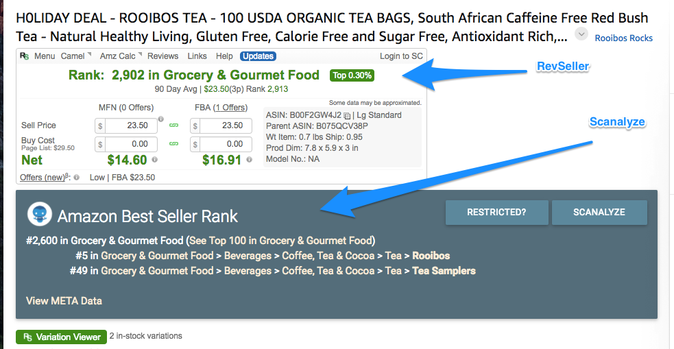 How to find the product category