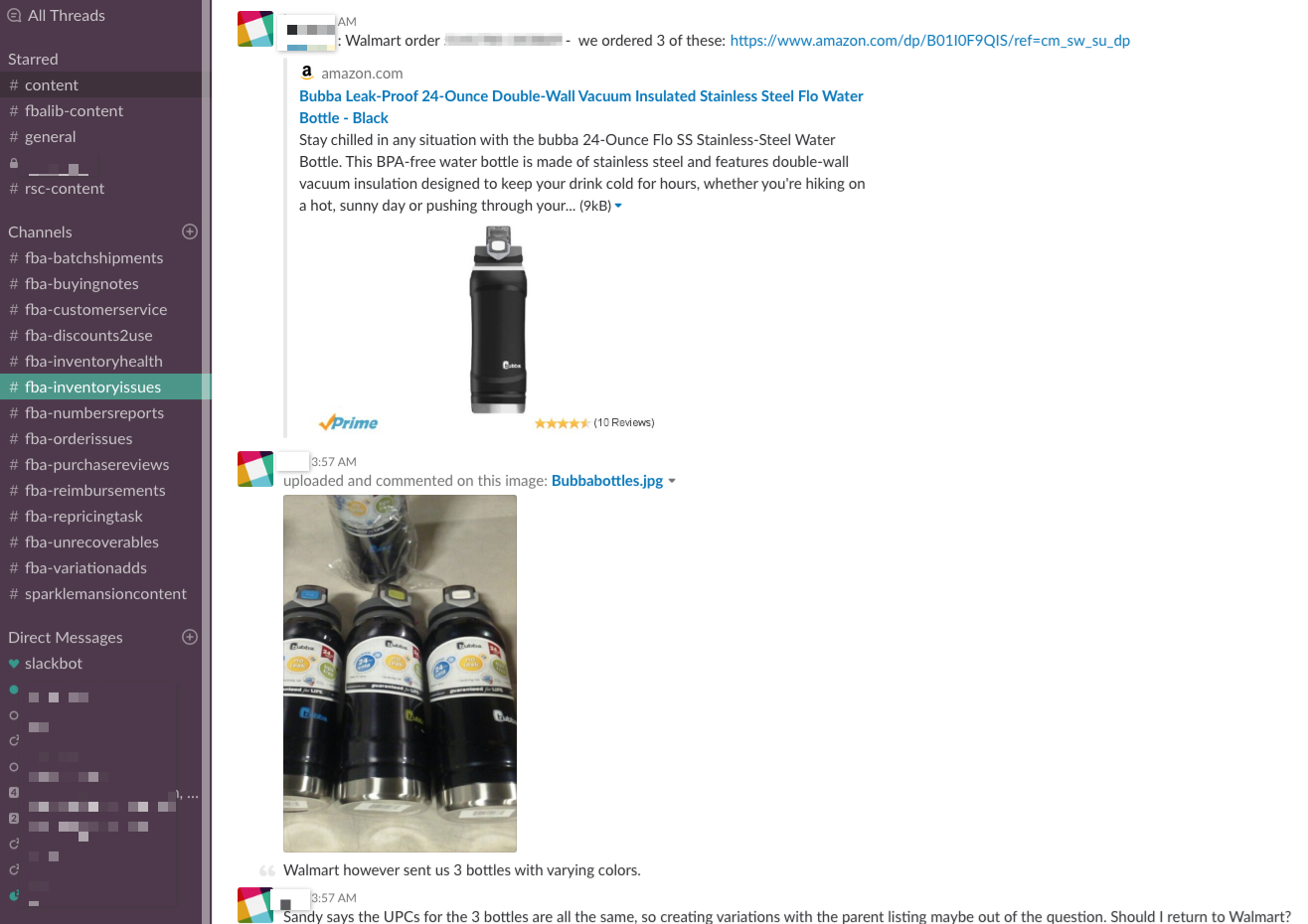 Slack Channel #fba-inventoryissues - Online Arbitrage - Sellerspaceship.com