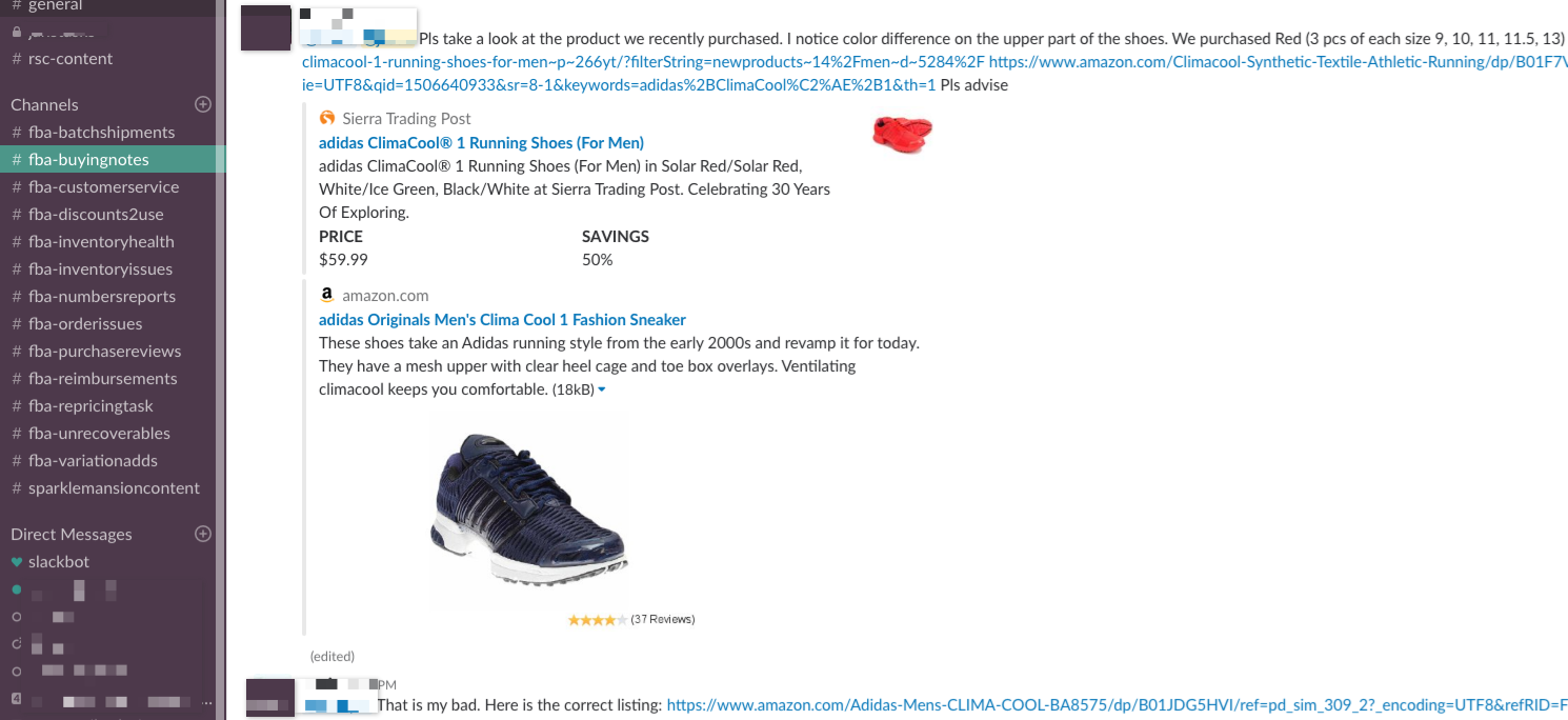 Slack Channel #fba-buyingnotes - Online Arbitrage - Sellerspaceship.com