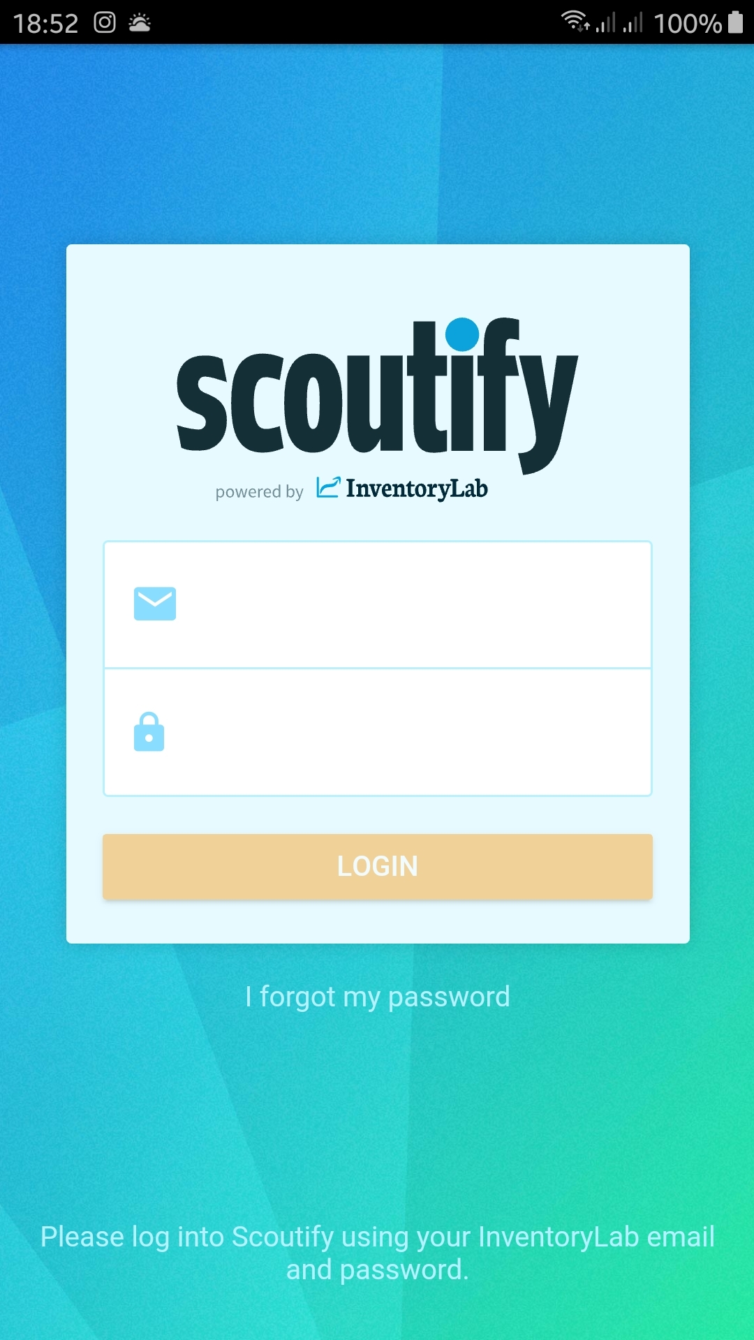 Inventory Lab Scoutify App - Seller Spaceship