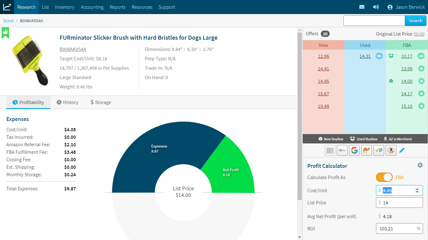 InventoryLab Stratify Scout - Seller Spaceship