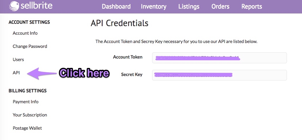 Sellbrite Review API - Seller Spaceship Sellbrite Review API Page