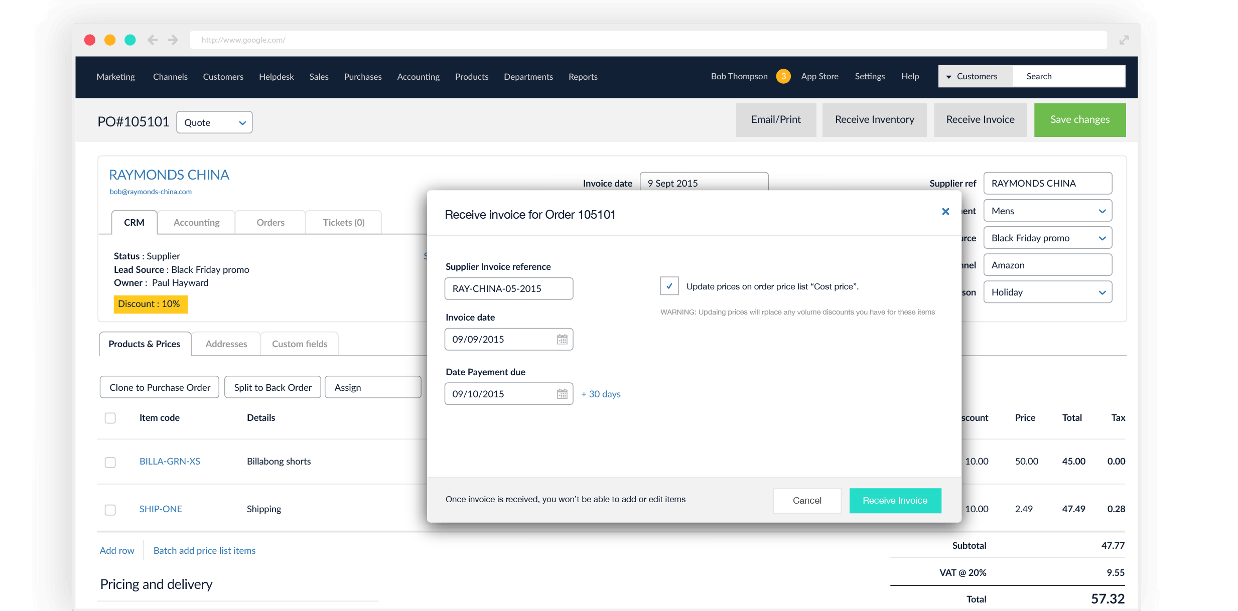 Bright Pearl Payments - Seller Spaceship Bright Pearl Review: Best Amazon Inventory Management Software - Seller Spaceship