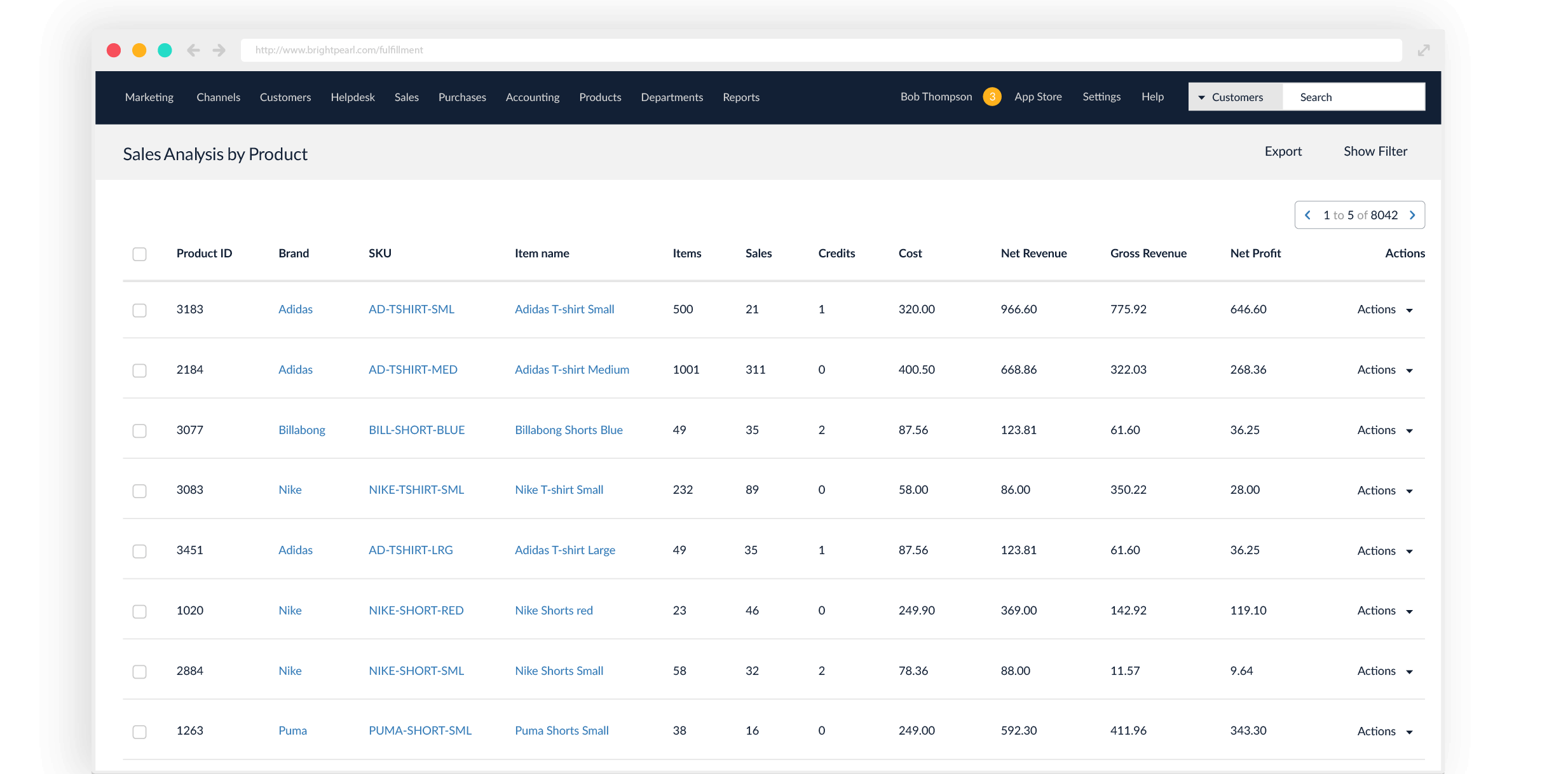 Bright Pearl Sales Analysis - Seller Spaceship Bright Pearl Review: Best Amazon Inventory Management Software - Seller Spaceship