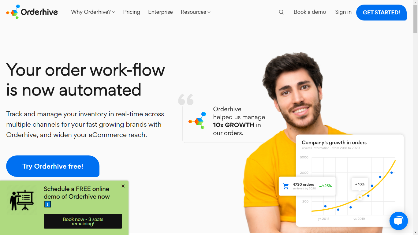 Orderhive Review Home - Sellerspaceship Orderhive Homepage