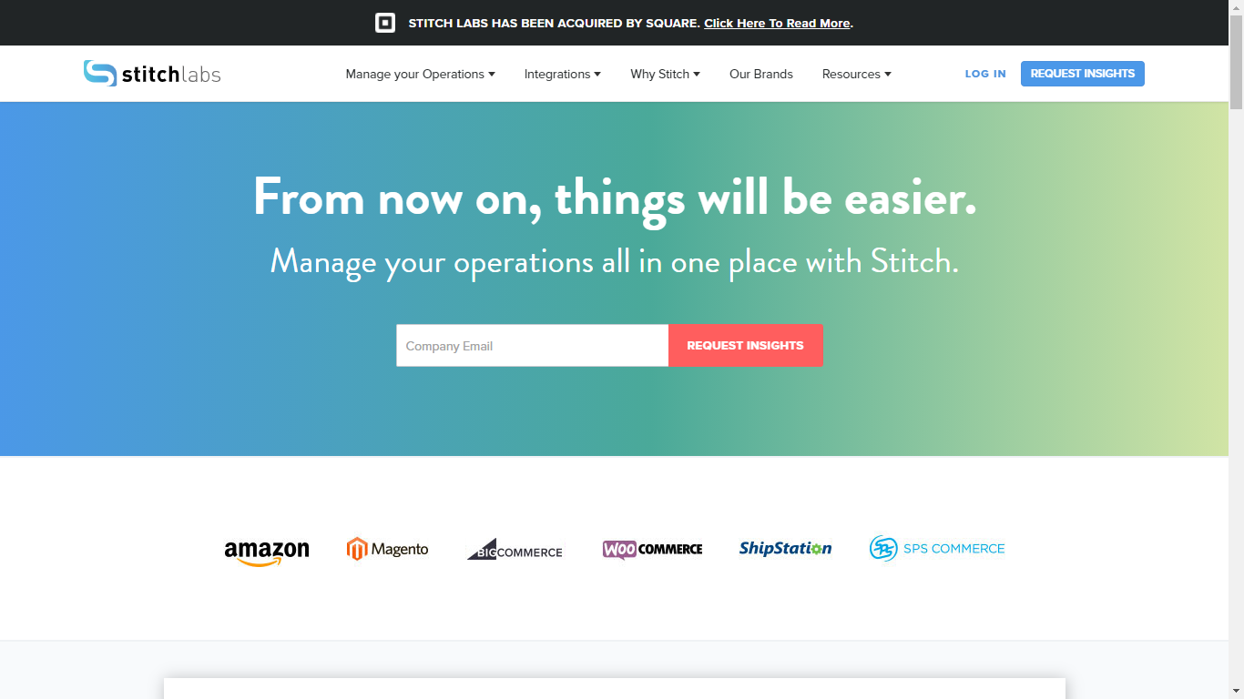 Stitch Labs Homepage - Seller Spaceship Stitch Labs Review: Best Amazon Inventory Management Software - Seller Spaceship