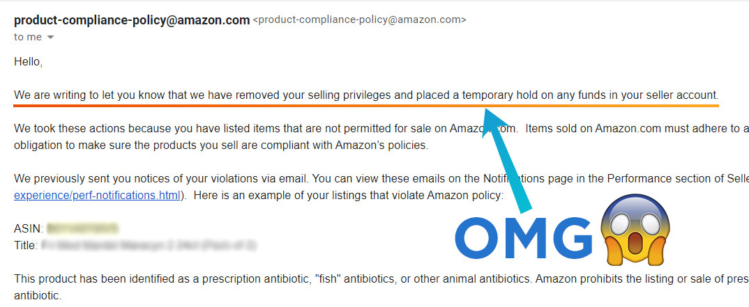 Suspension Letter: Amazon Account Suspended! What You Need to Do to Get Amazon to Reactivate Your Amazon Seller Account