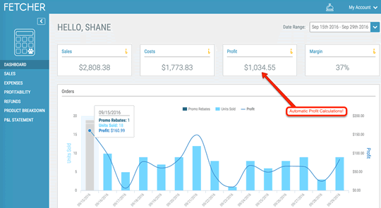 Fetcher for Amazon Dashboard - Seller Spaceship The Best Accounting Software for Amazon FBA Sellers: Fetcher For Amazon