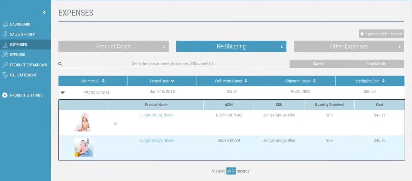 Fetcher for Amazon Expenses - Seller Spaceship The Best Accounting Software for Amazon FBA Sellers: Fetcher For Amazon - Seller Spaceship