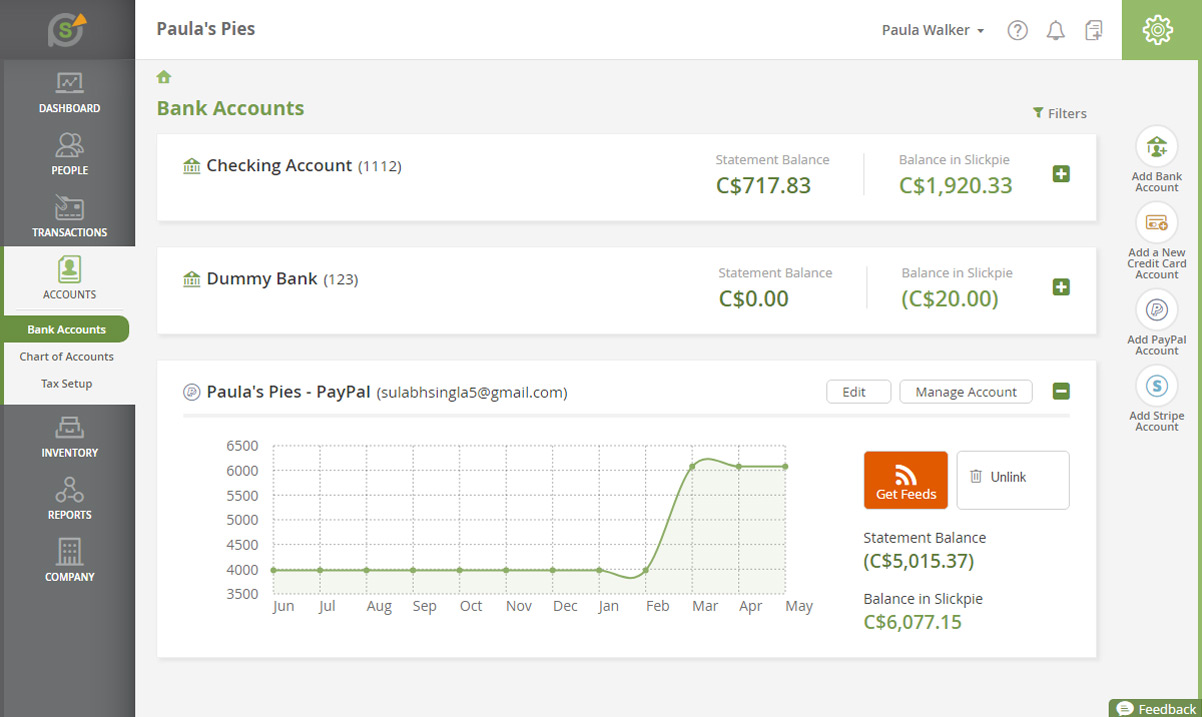 SlickPie - Live Bank Feeds - Seller Spaceship SlickPie: Best Accounting Software - Seller Spaceship