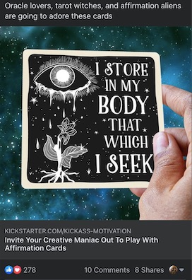 Kickstarter example Ad - Sellerspaceship.com