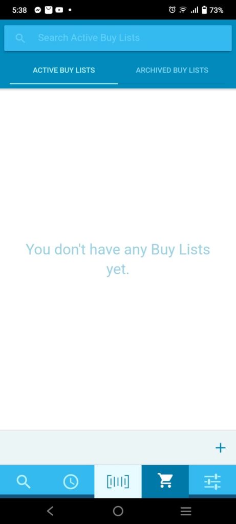 Inventory Lab Scoutify App Buy List - Seller Spaceship